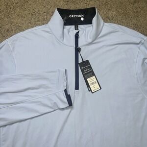 Greyson Pullover Mens 2XL Blue Golf 1/4 Zip Performance Stretch Dallas Cowboys
